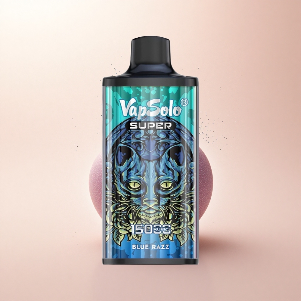 Vapsolo Super 15000 Puffs Niebieska Malina 40ml Mesh