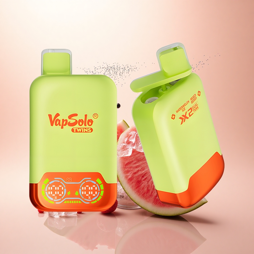 Vapsolo Twins 20000 Puffs Arbuzowy Lód & Mieszane Jagody 40ml Type-C