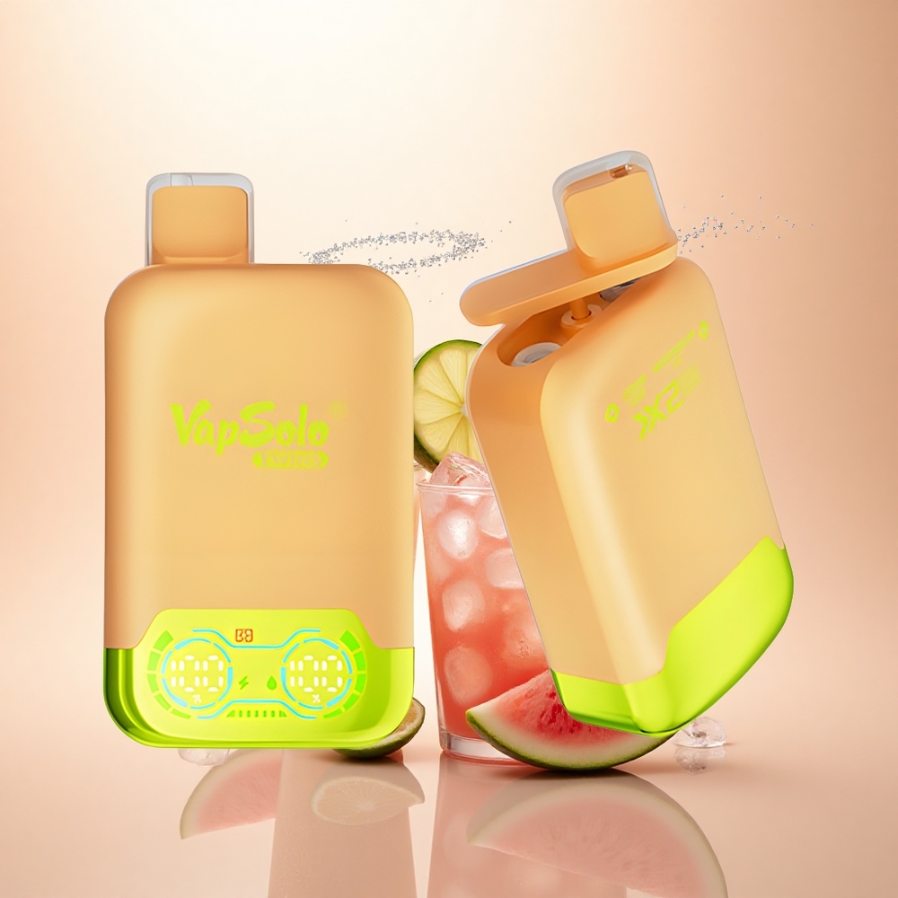 Vapsolo Twins 20000 Puffs Lemon Lime & Arbuzowy Lód z Podwójnym Zbiornikiem i Typem-C