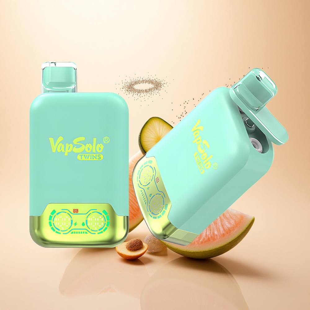 Vapsolo Twins 20000 Puffs Potrójny Melon & Ananas Kokos z 40 ml Płynu i Typem-C