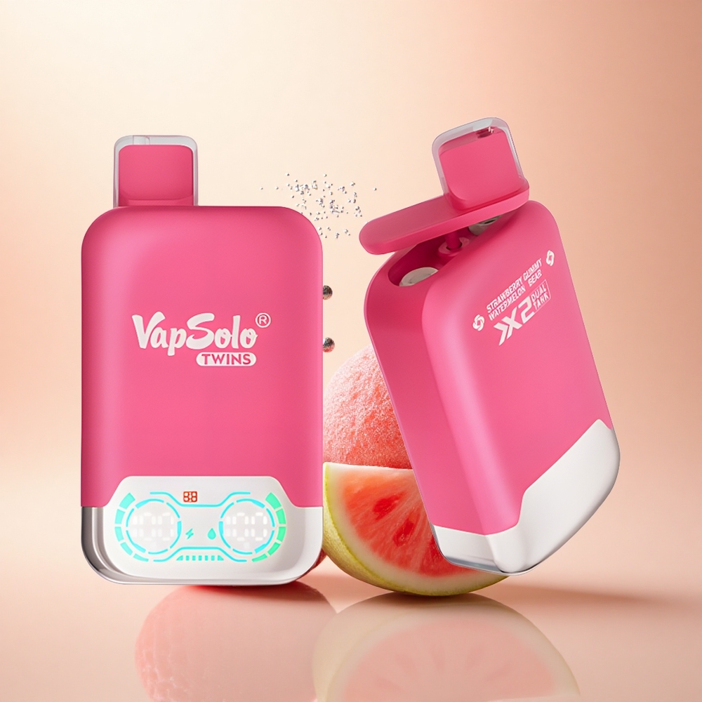 Vapsolo Twins 20000 Puffs Truskawkowy Arbuz & Żelkowy Miś 40ml Typ-C