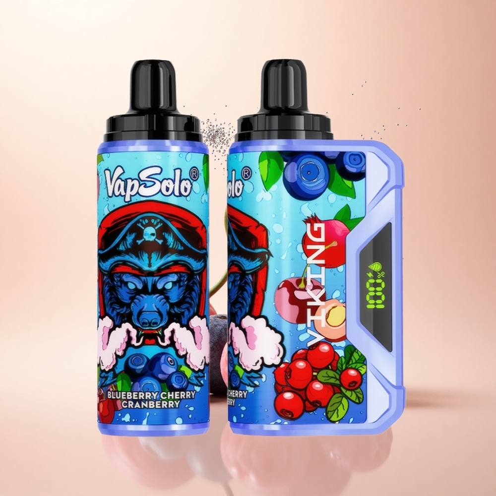 VapSolo VIKING 12000 Puffs Borówka Wiśnia Żurawina 22ml Typ-C