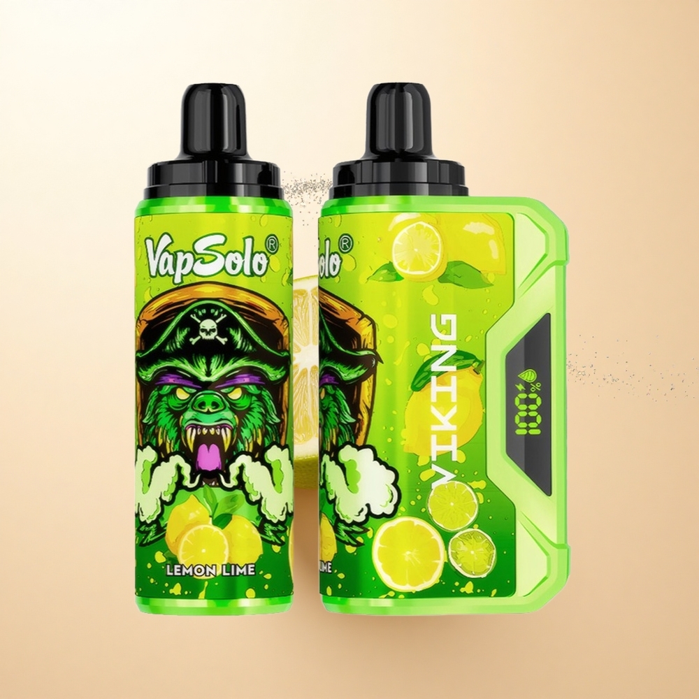 VapSolo VIKING 12000 Puffs Cytrynowo-Limkowy 22ml Typ-C LED