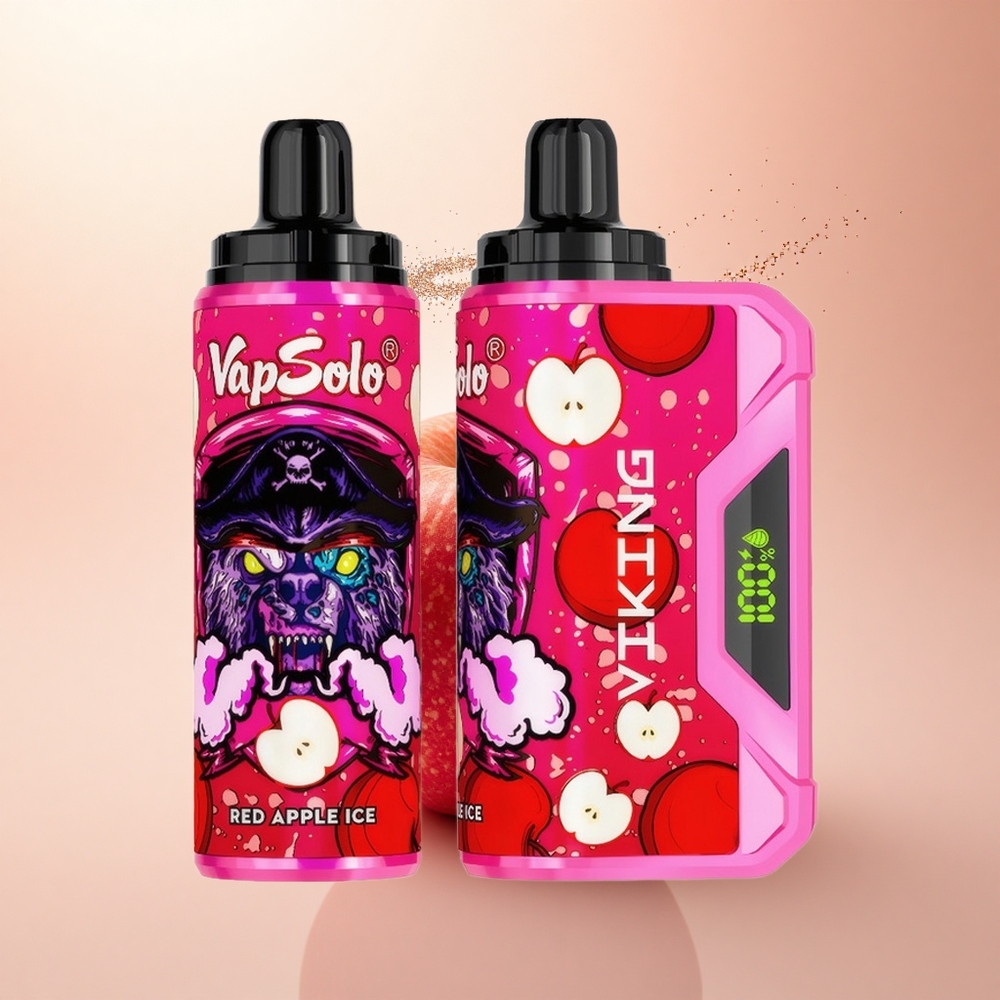 VapSolo VIKING 12000 Puffs Czerwone Jabłko Lód z 22ml i Type-C