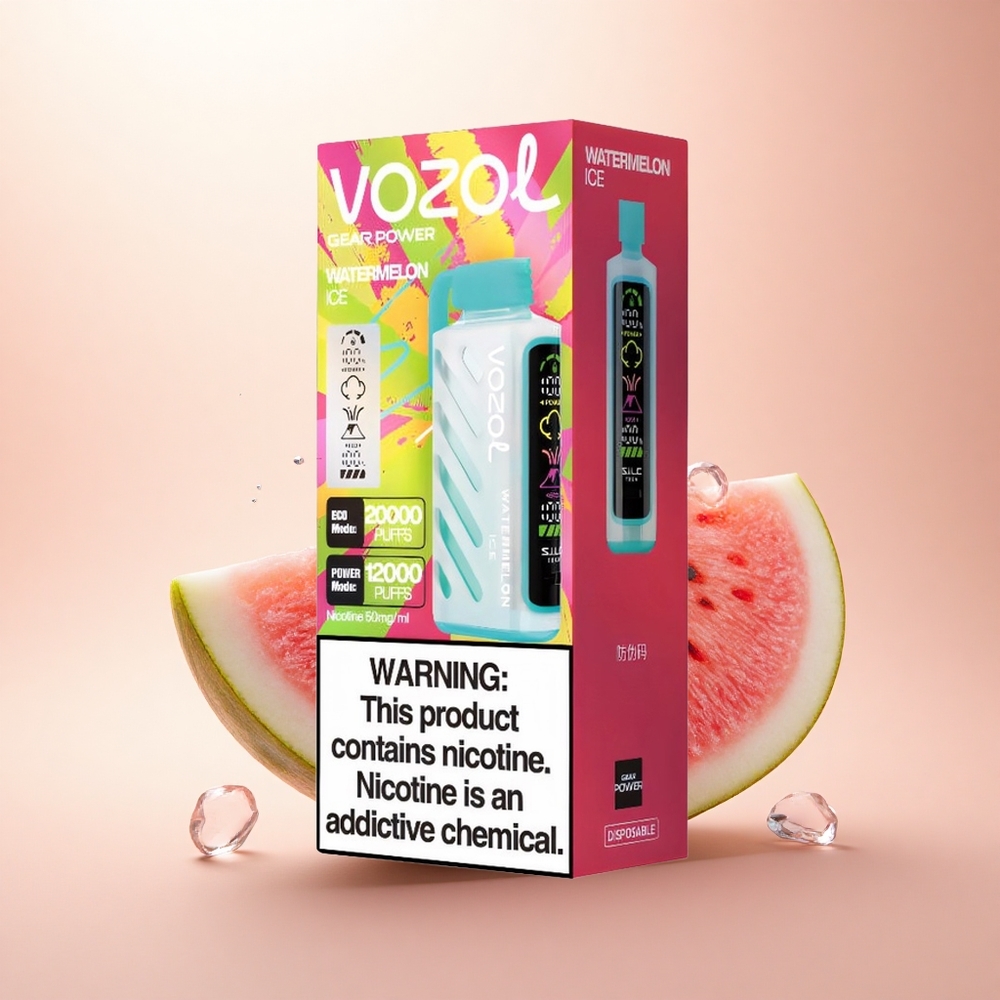 VOZOL Gear Power 20000 Puffs Arbuzowy Lód z Dual Mesh Coil i 20mL