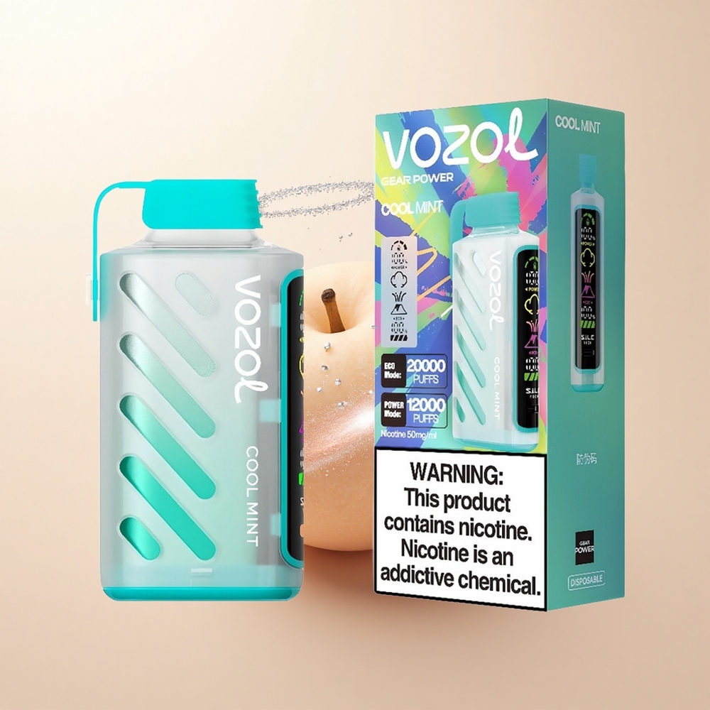 VOZOL Gear Power 20000 Puffs Chłodna Mięta Dual Mesh Tech
