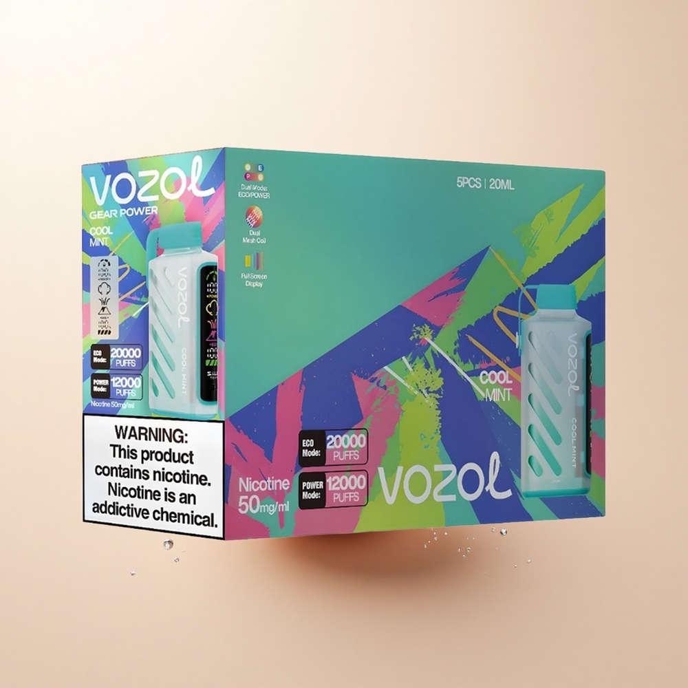 VOZOL Gear Power 20000 Puffs Chłodna Mięta Dual Mesh Tech