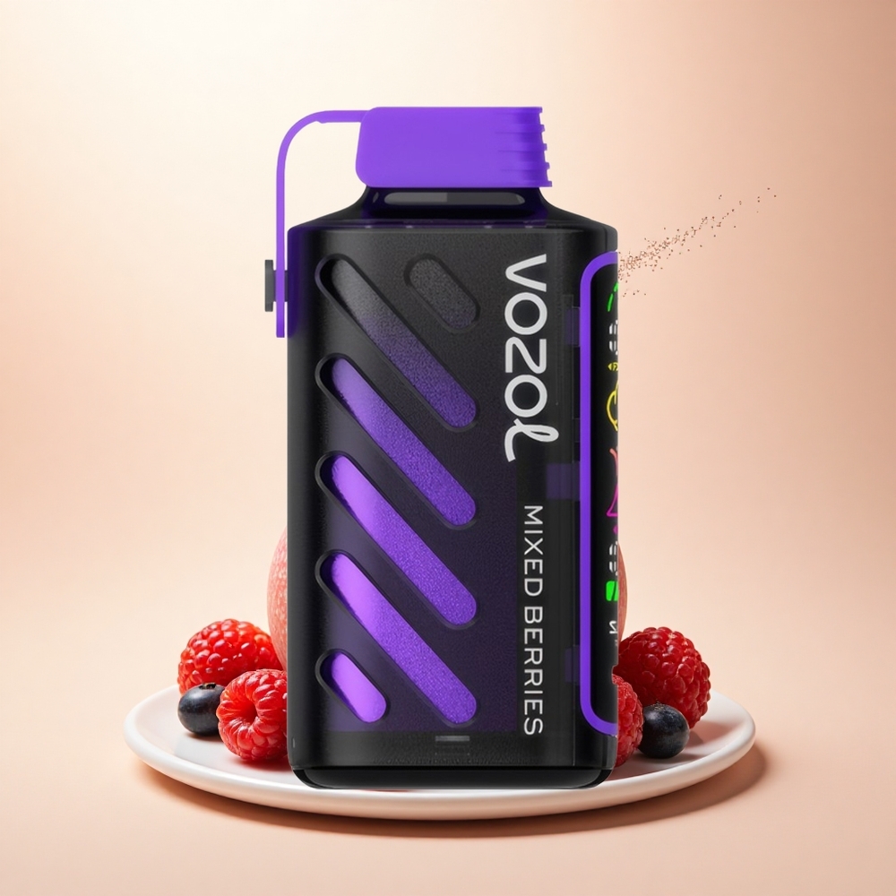 VOZOL Gear Power 20000 Puffs Jagody Mieszane Dual Mesh Pełny Ekran