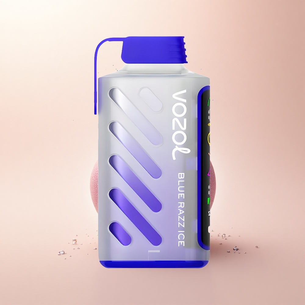 VOZOL Gear Power 20000 Puffs Lodowy Niebieski Malina z Podwójną Siatką i 20mL