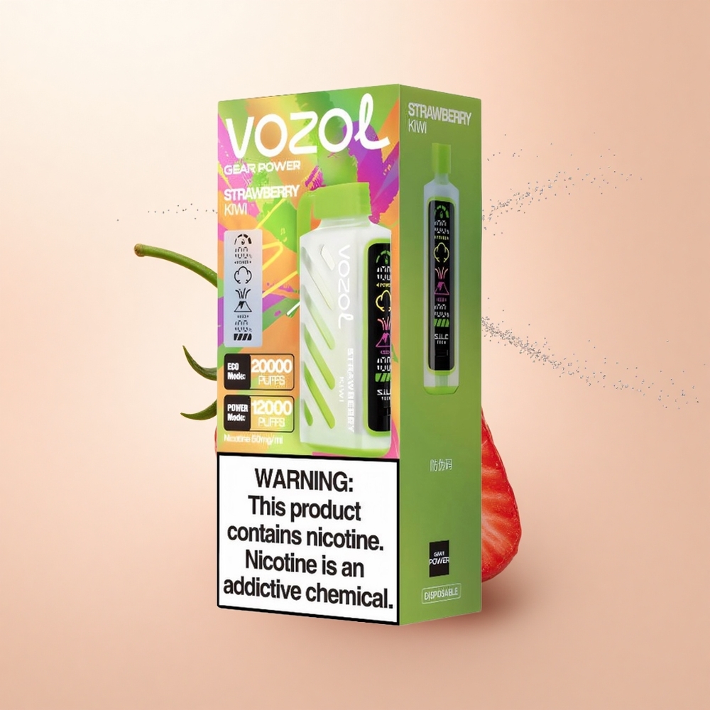 VOZOL Gear Power 20000 Puffs Truskawka Kiwi Dual Mesh 20mL 50mg