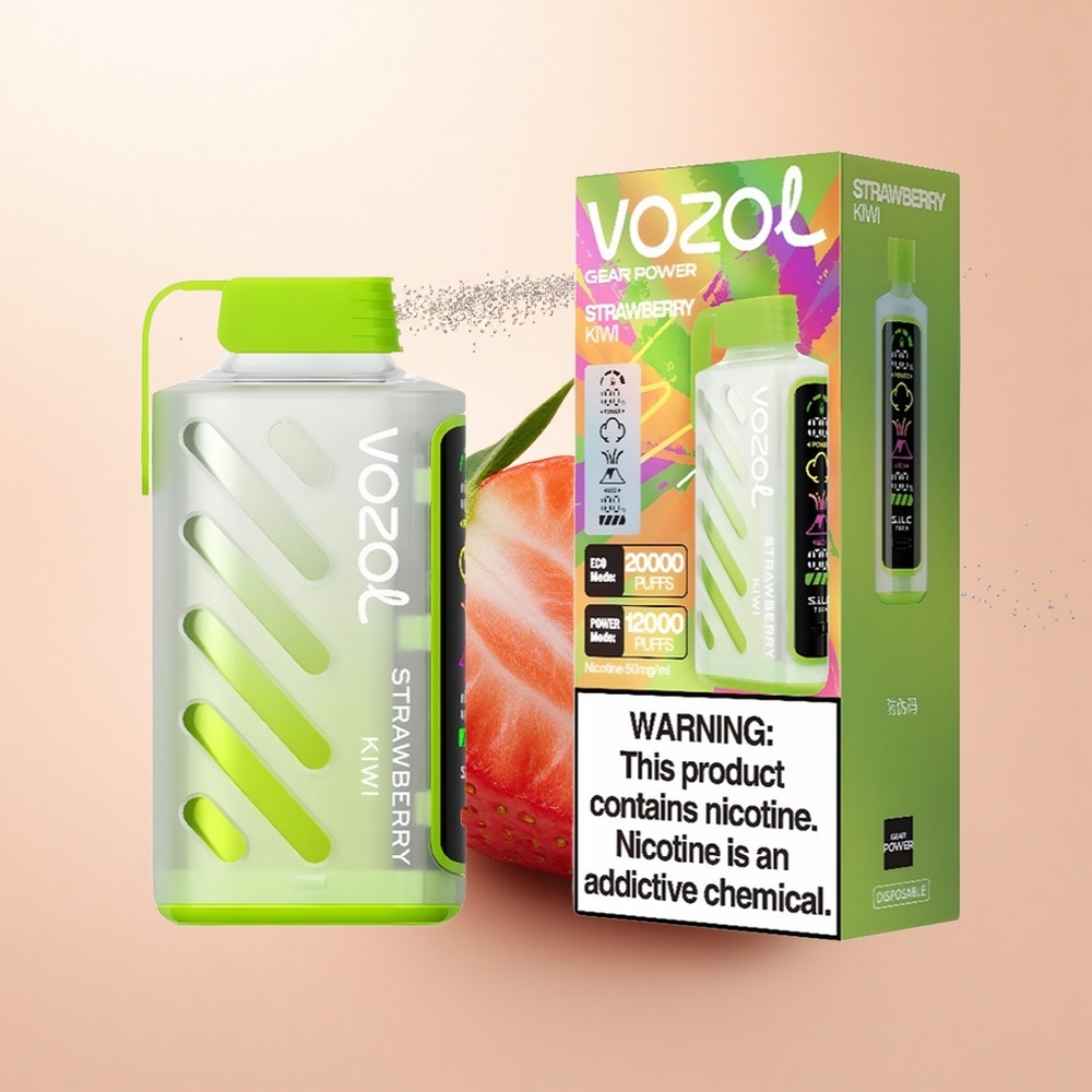 VOZOL Gear Power 20000 Puffs Truskawka Kiwi Dual Mesh 20mL 50mg