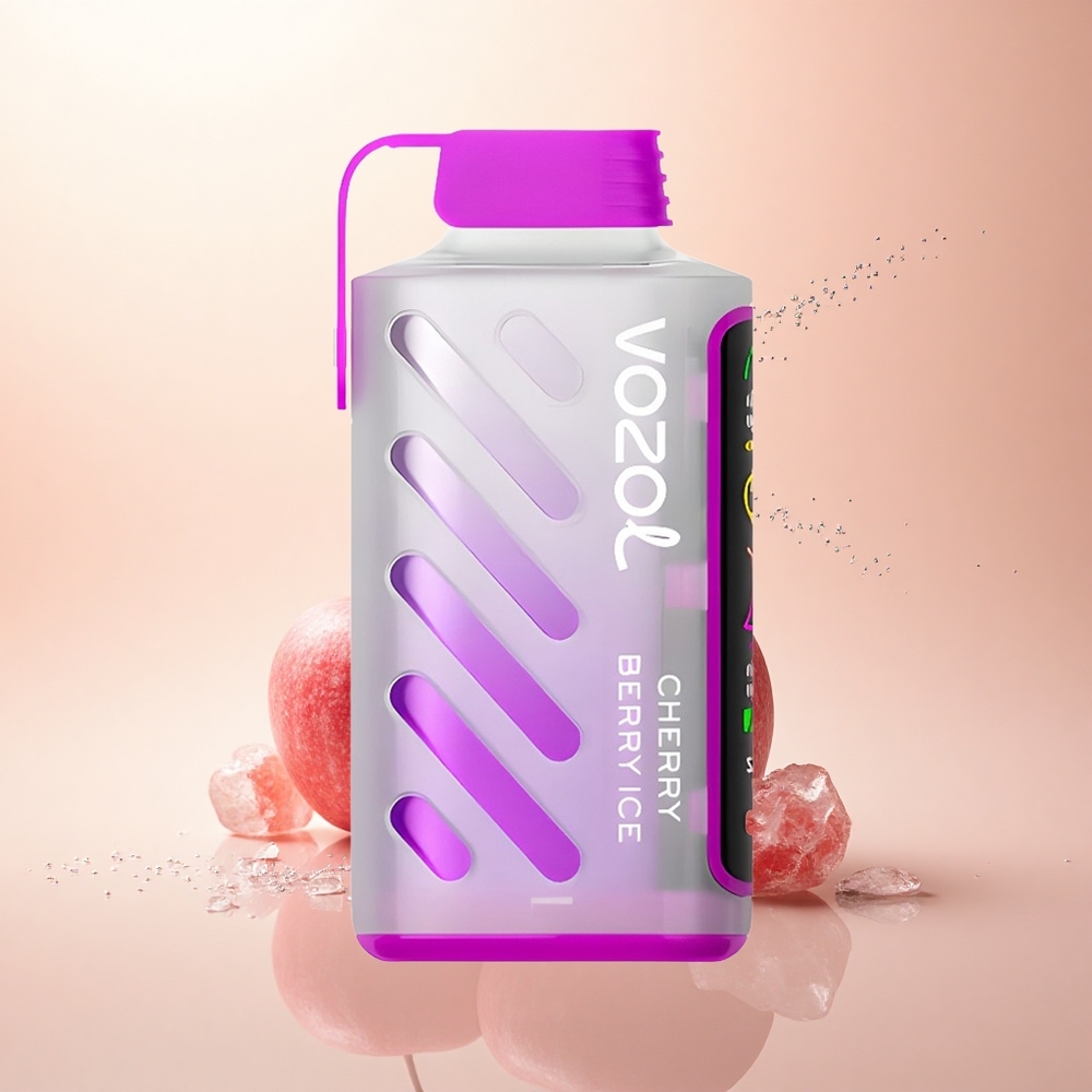 VOZOL Gear Power 20000 Puffs Wiśniowo-Jagodowy Lód z Podwójną Siatką i Ekranem Pełnoekranowym