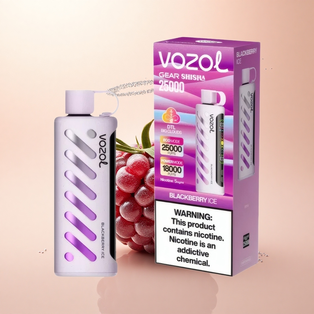 VOZOL Gear Shisha 25000 Puffs Jeżyna Lodowa Dual Mesh