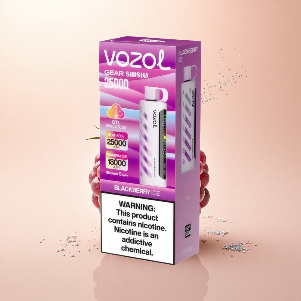 VOZOL Gear Shisha 25000 Puffs Jeżyna Lodowa Dual Mesh