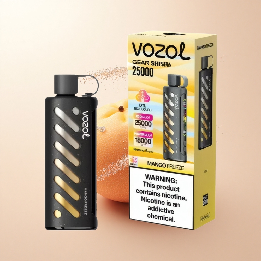 VOZOL Gear Shisha 25000 Puffs Mango Freeze Dual Mesh Tech