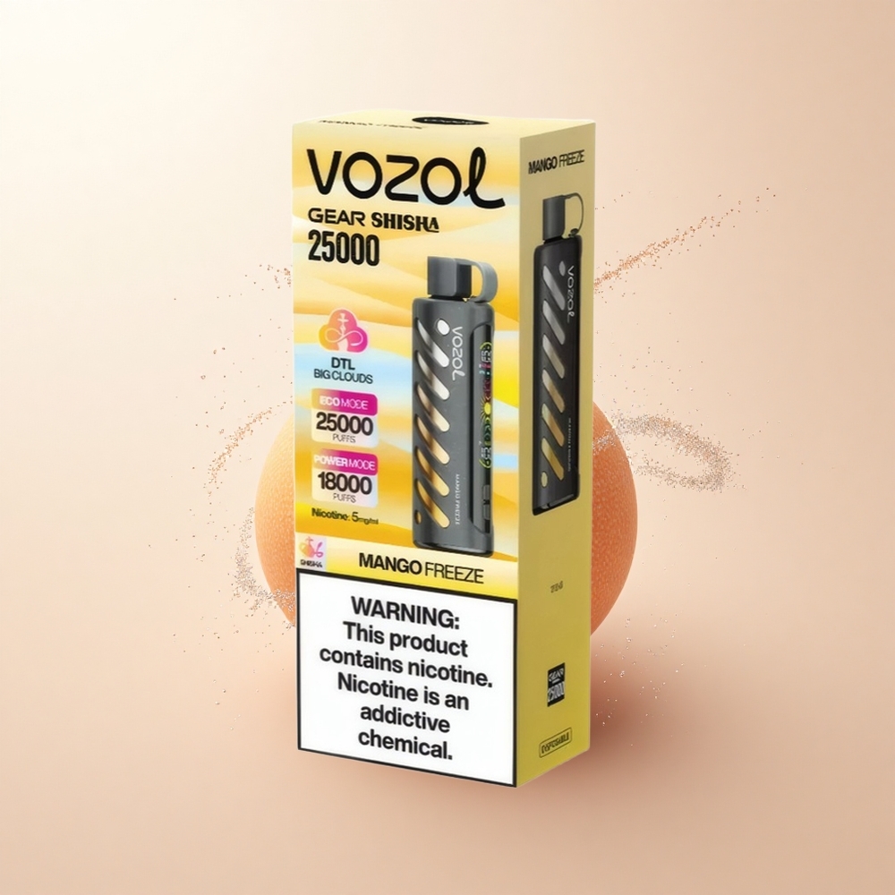 VOZOL Gear Shisha 25000 Puffs Mango Freeze Dual Mesh Tech