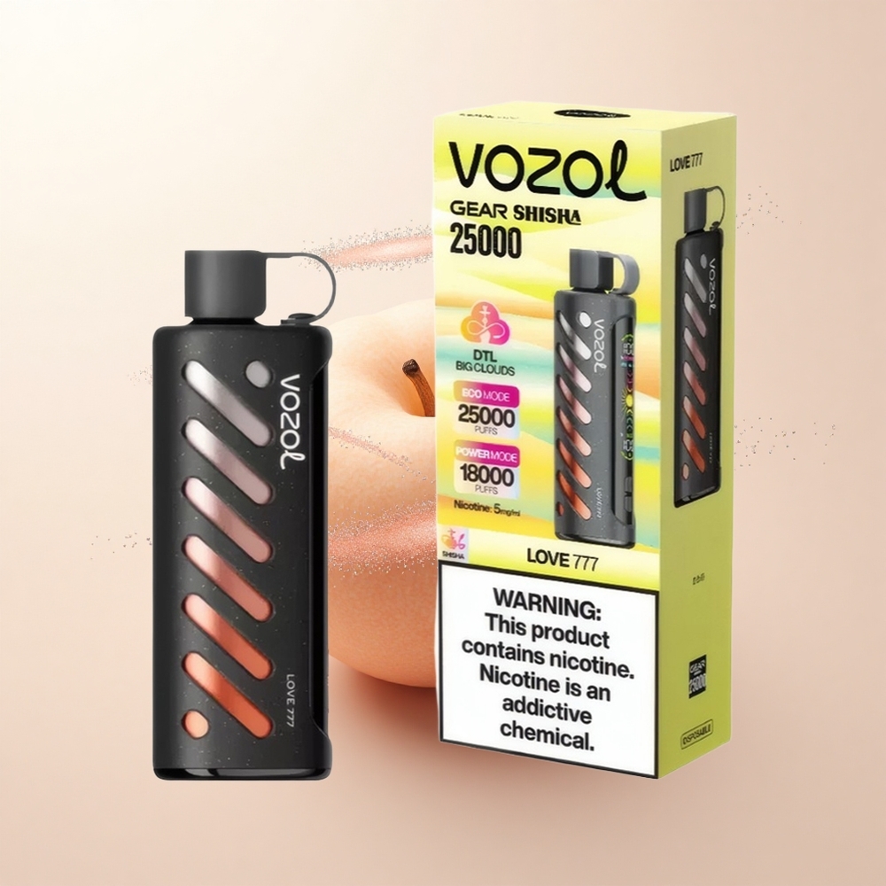 VOZOL Gear Shisha 25000 Puffs Miłość 777 Podwójne Siatki 5mg