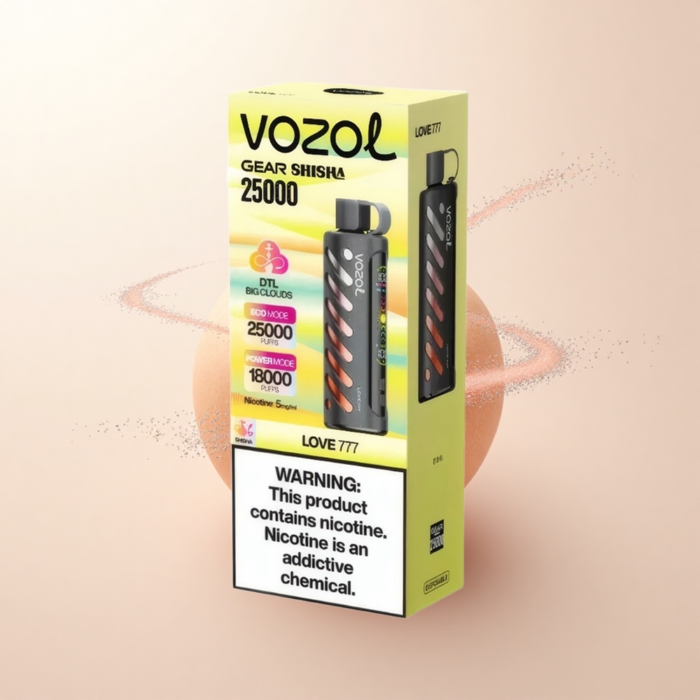 VOZOL Gear Shisha 25000 Puffs Miłość 777 Podwójne Siatki 5mg
