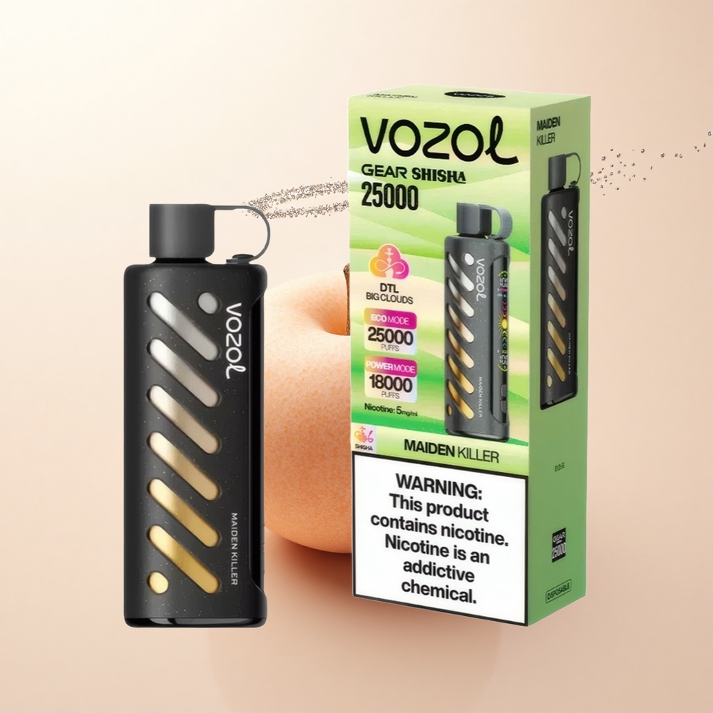 VOZOL Gear Shisha 25000 Puffs Morderca Dziewic: Podwójny Mesh i 30 Smaków