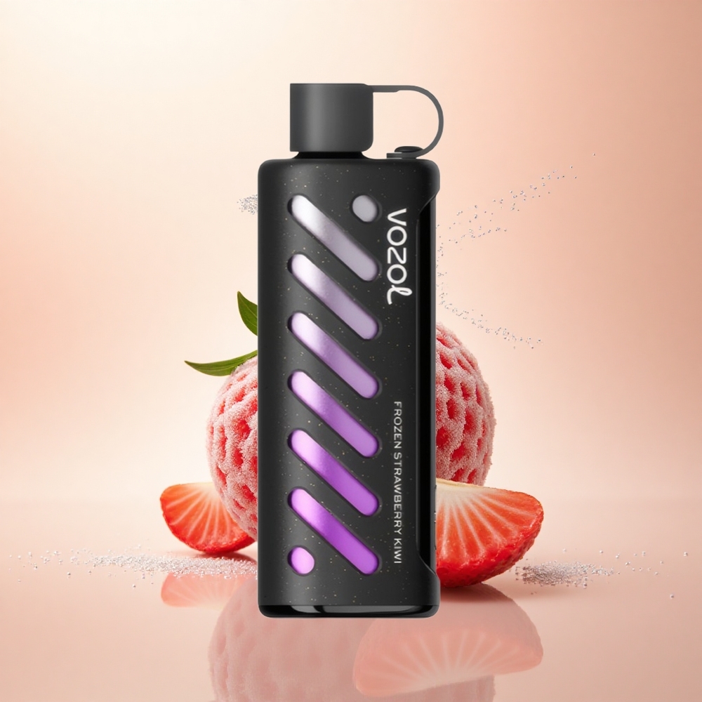 VOZOL Gear Shisha 25000 Puffs Mrożona Truskawka Kiwi z Podwójnym Mesh i Tech S.i.L.C