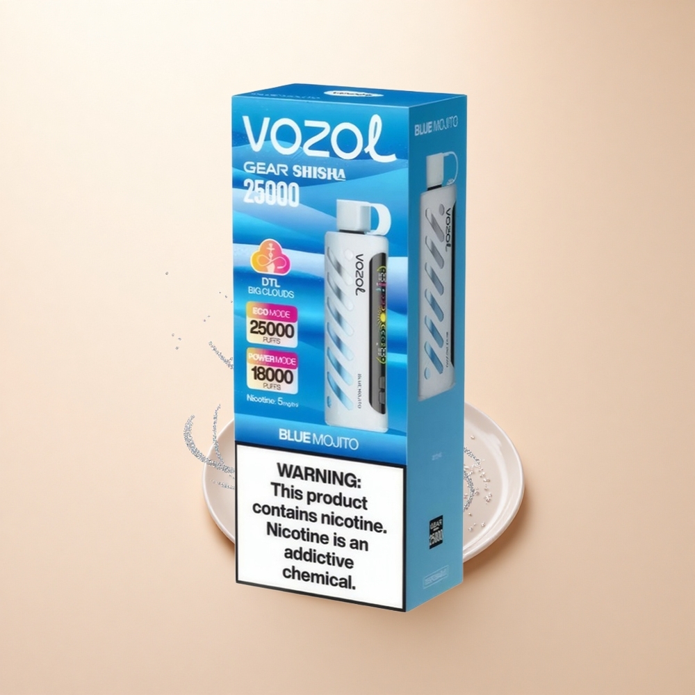 VOZOL Gear Shisha 25000 Puffs Niebieski Mojito z Dual Mesh i S.i.L.C Tech