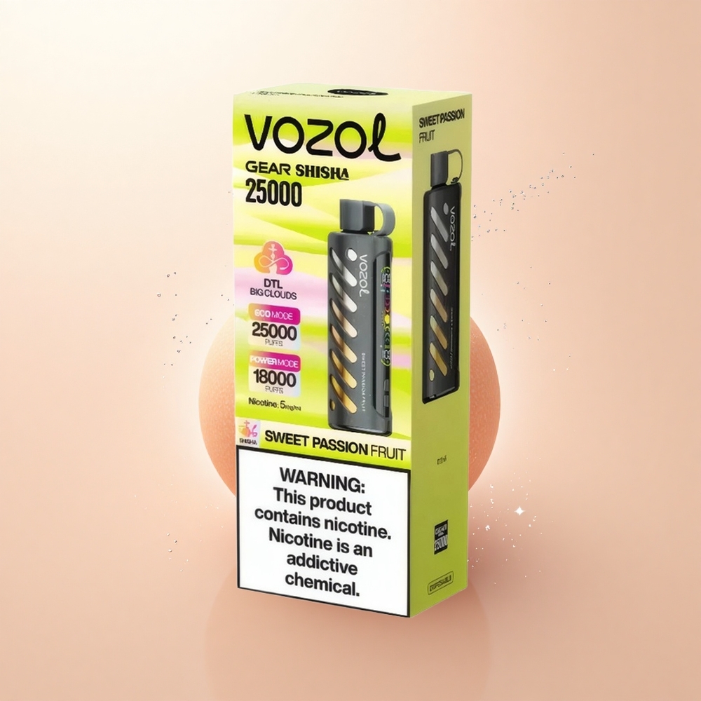VOZOL Gear Shisha 25000 Puffs Słodka Miętowa Pasja z Dual Mesh i S.i.L.C Tech