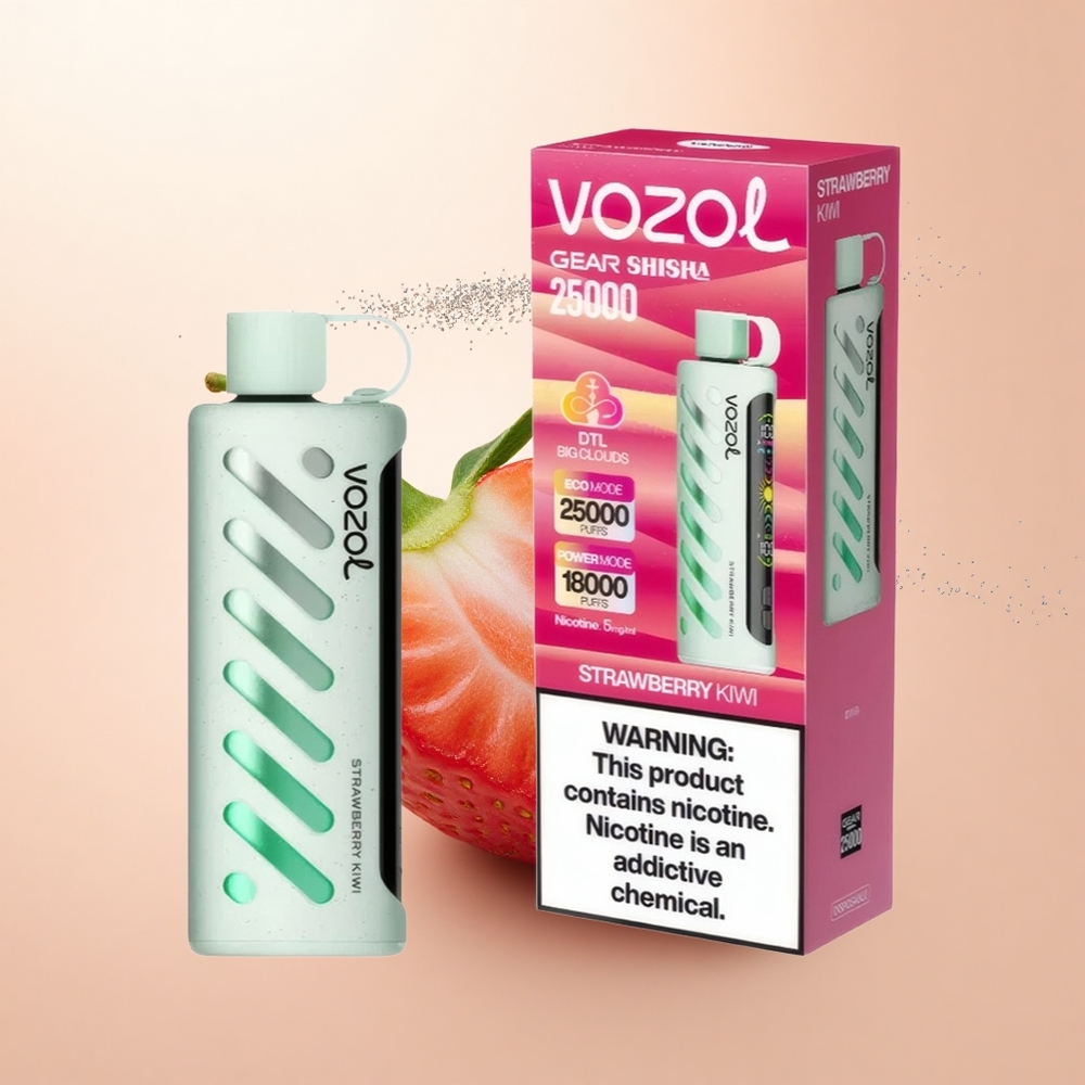 VOZOL Gear Shisha 25000 Puffs Truskawka Kiwi Dual Mesh