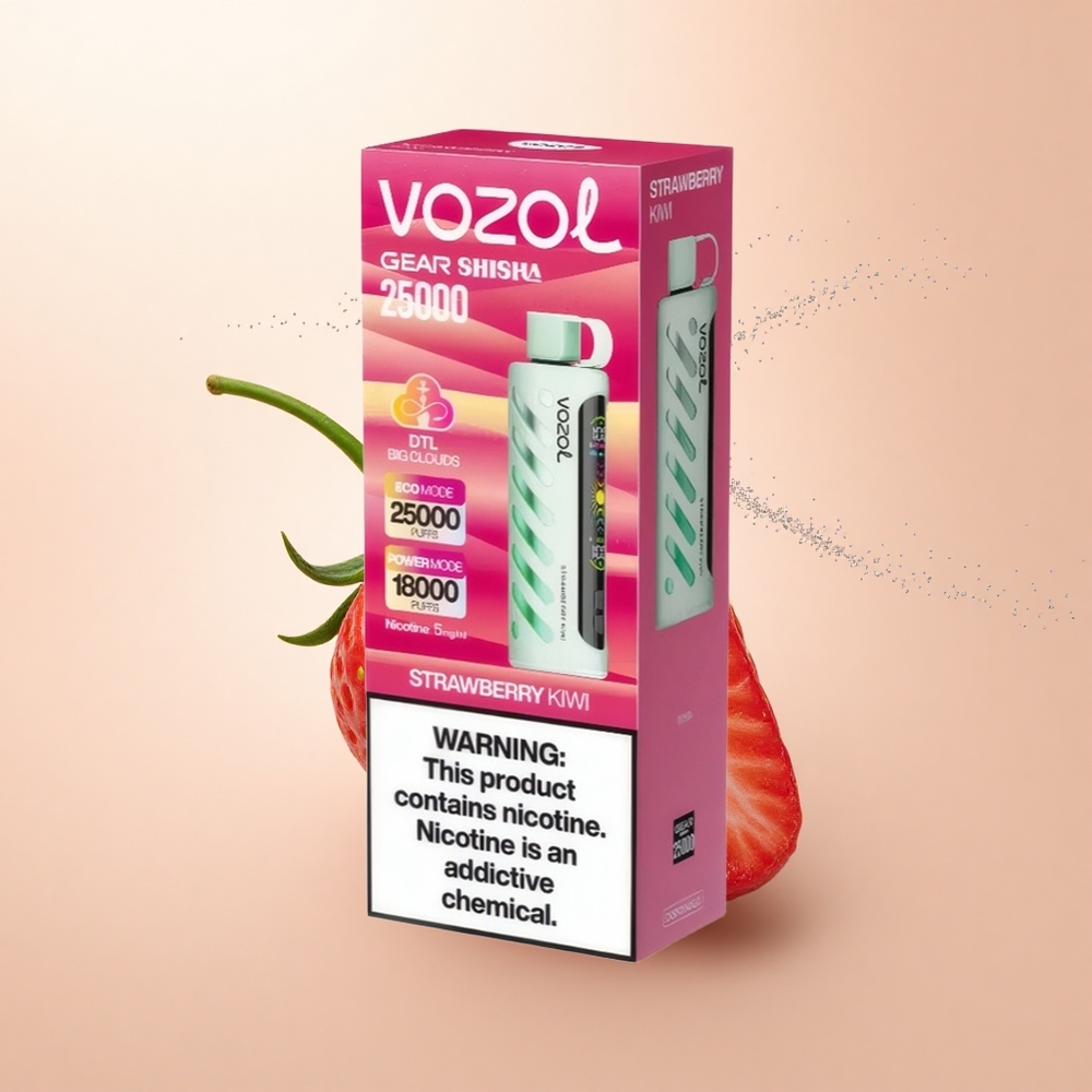 VOZOL Gear Shisha 25000 Puffs Truskawka Kiwi Dual Mesh