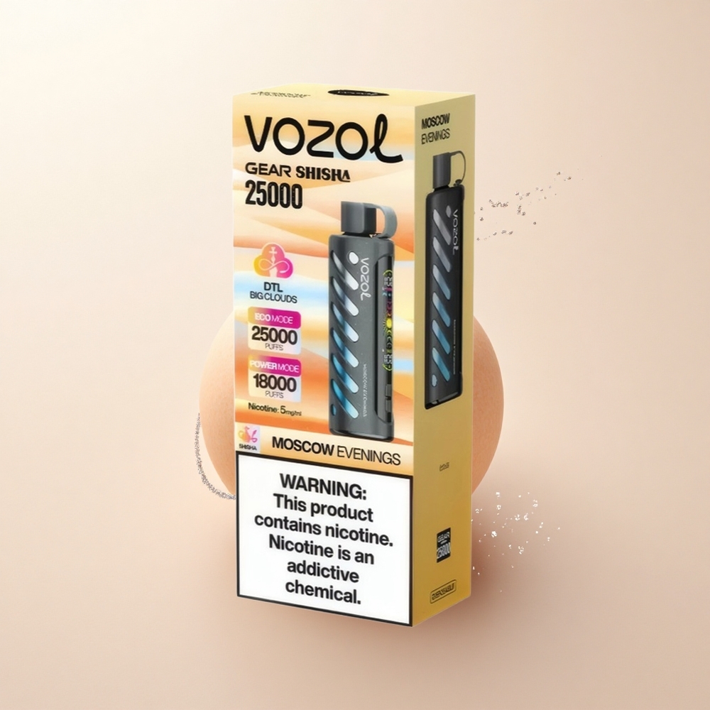 VOZOL Gear Shisha 25000 Puffs Warszawskie Wieczory Smaki: 30 Pysznych Smaków