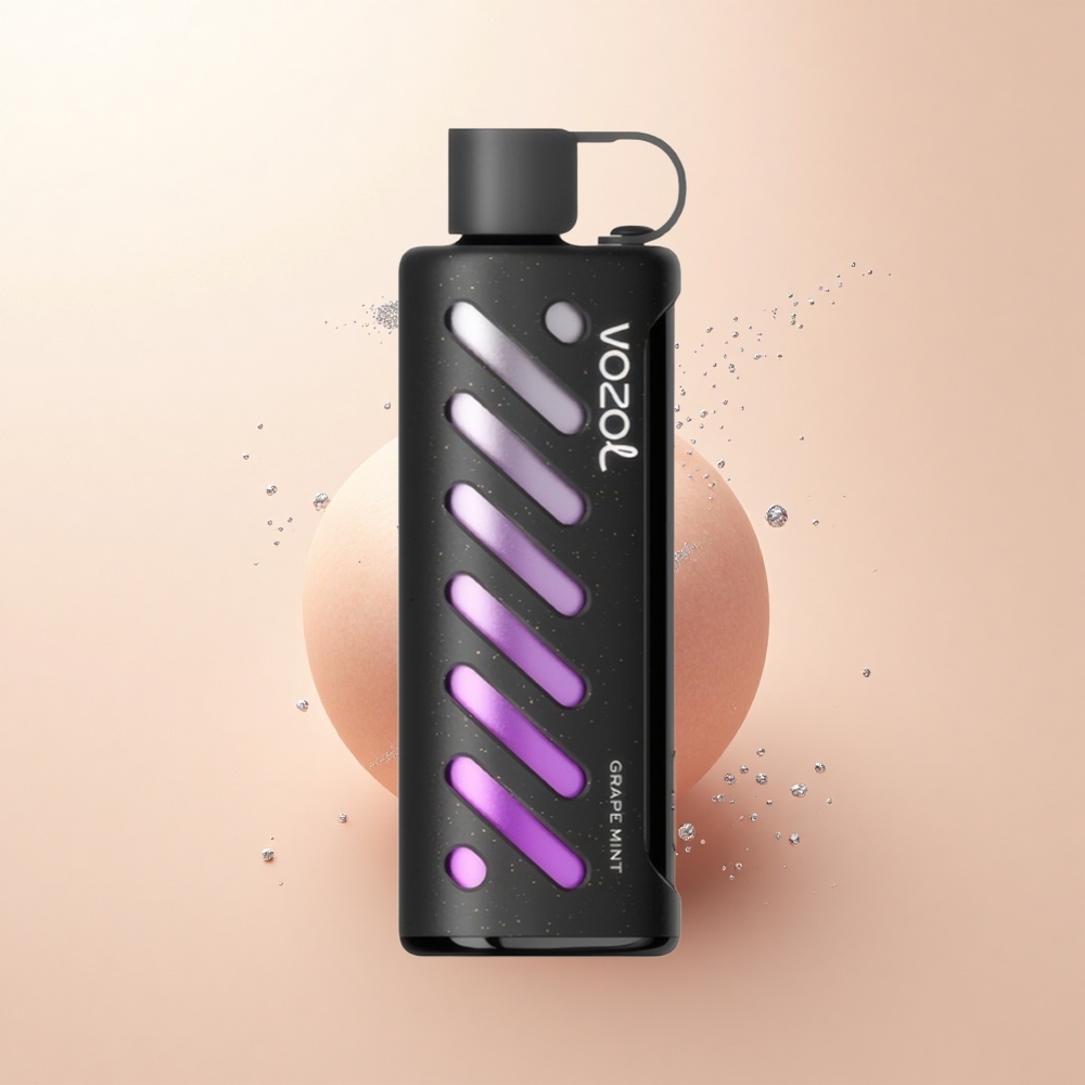 VOZOL Gear Shisha 25000 Puffs Winogrono Mięta Dual Mesh 5mg