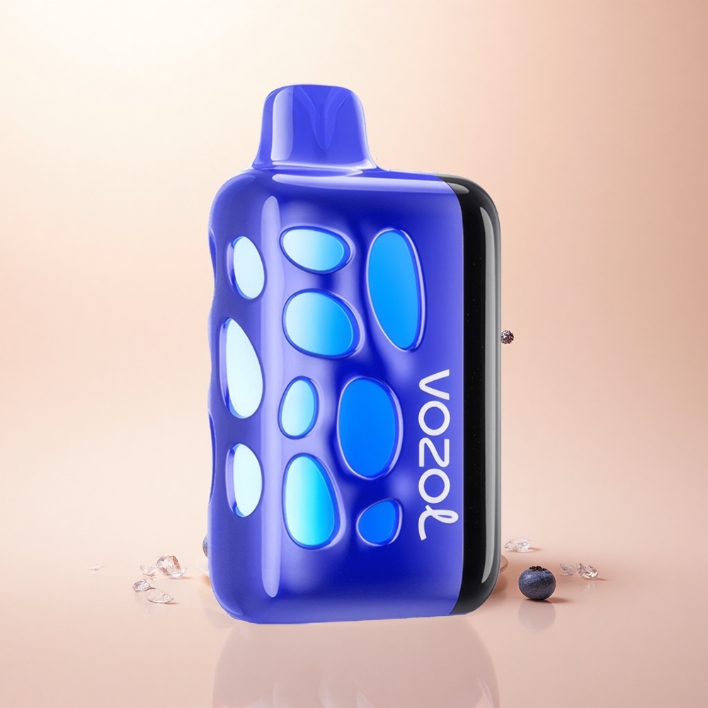 VOZOL RAVE 40000 Puffs Lodowy Borówka z Błyszczącym Taktem i Ładowaniem