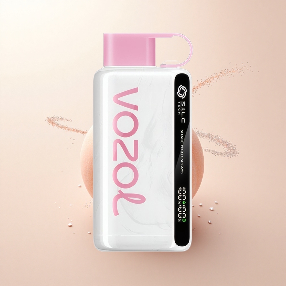 VOZOL STAR 9000/12000 Puffs Brzoskwinkowy Lód z S.i.L.C TECH i Ochroną Ustnika