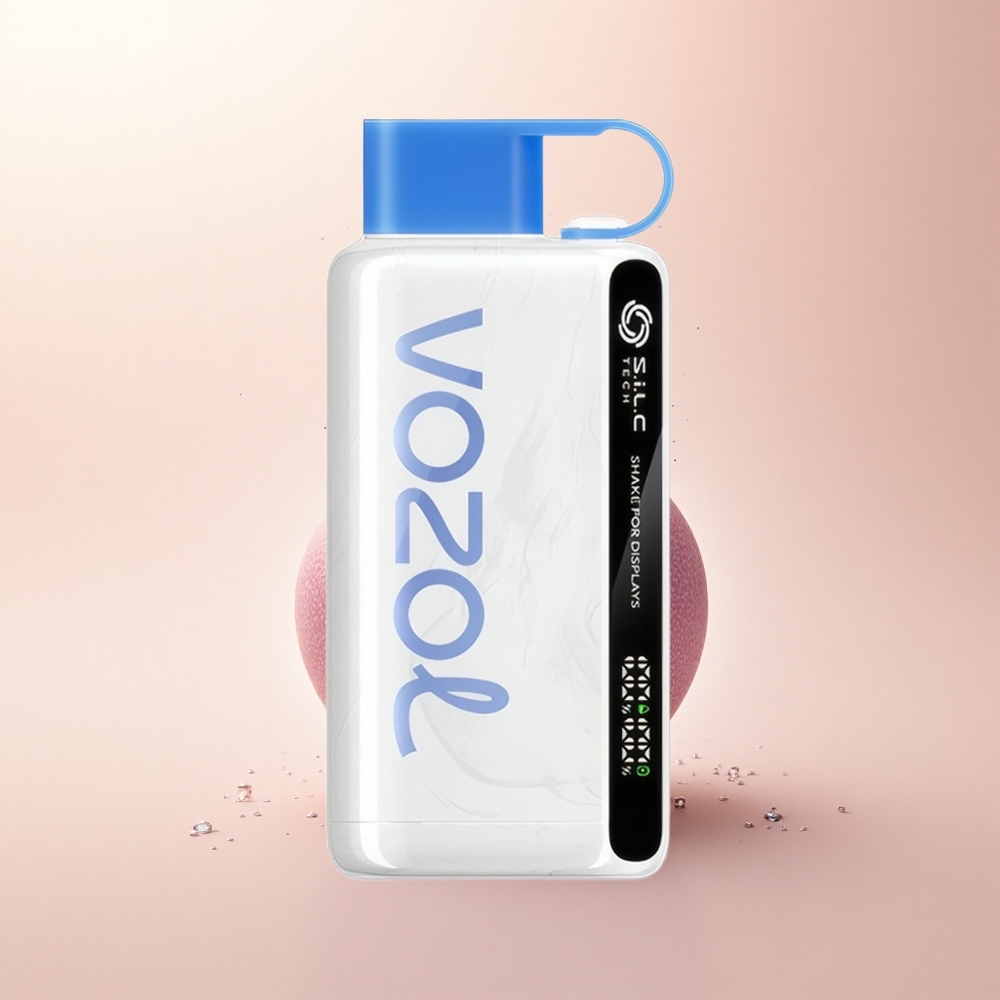 VOZOL STAR 9000/12000 Puffs Lodowy Malinowy Błysk z S.i.L.C TECH i Szybszym Ładowaniem