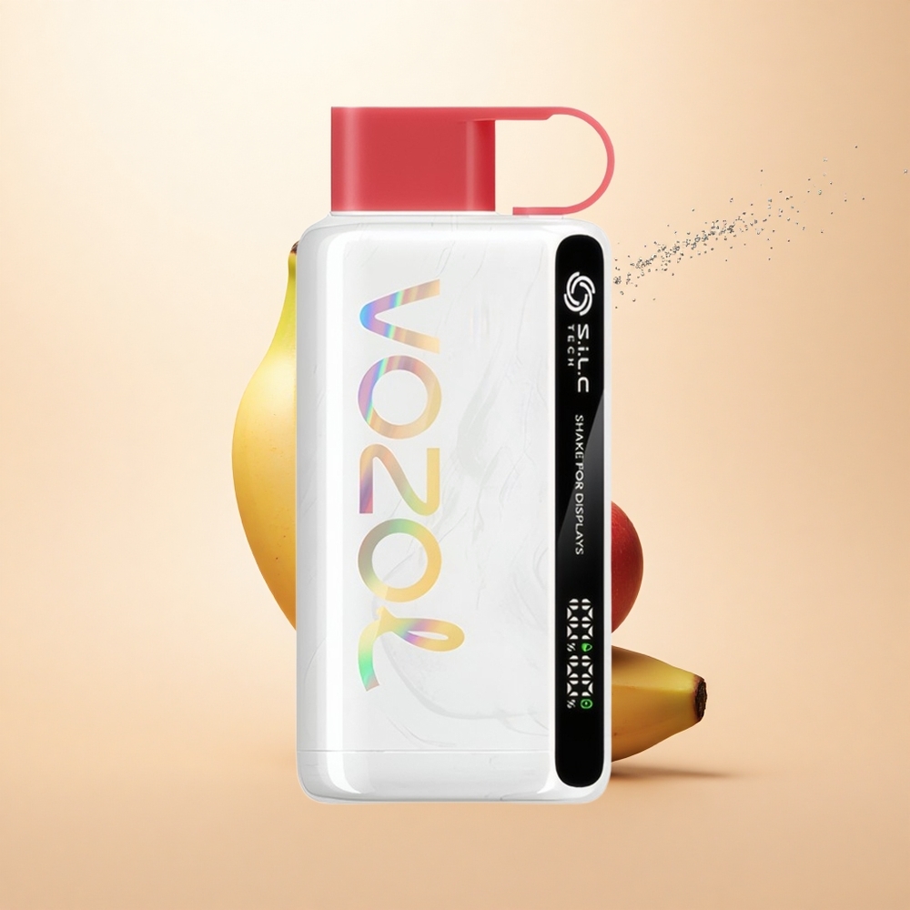 VOZOL STAR 9000/12000 Puffs Smoczy Owoc Banan Wiśnia z Technologią S.i.L.C i Ładowaniem 30% Szybciej