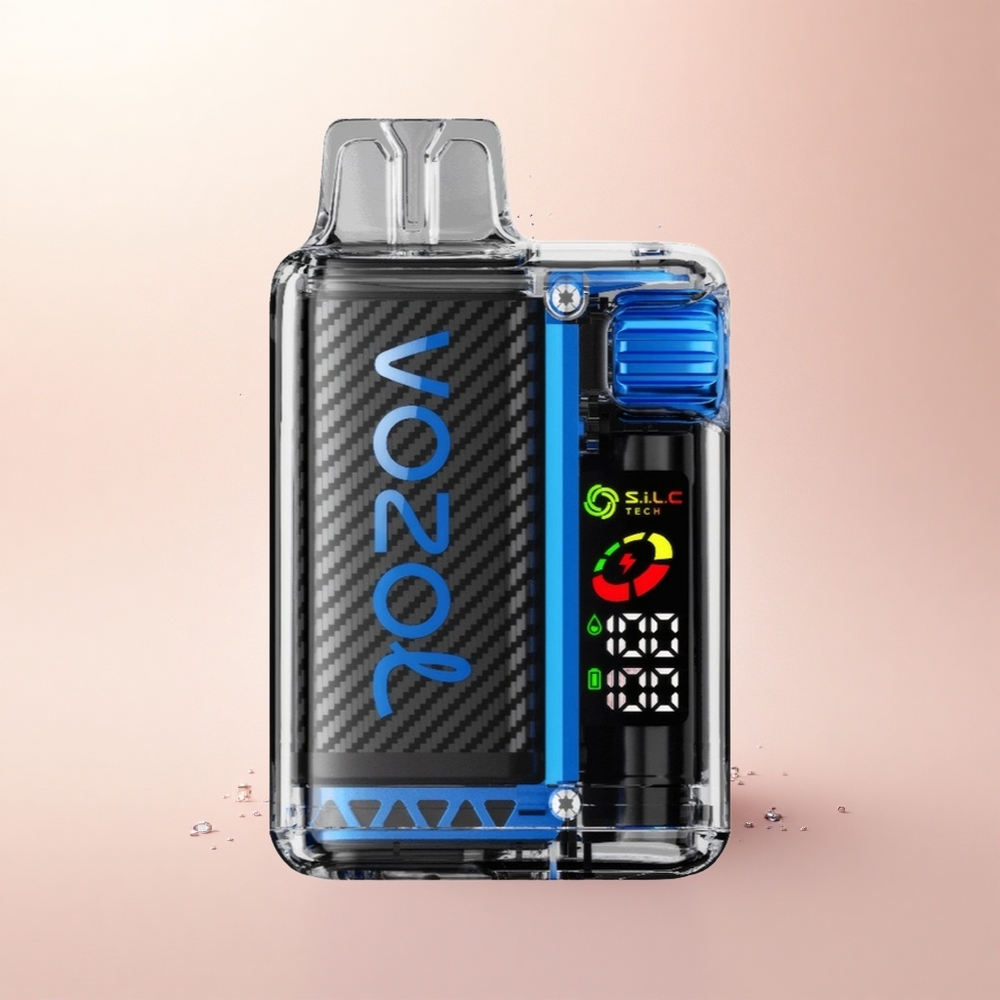 VOZOL Vista 20000 Puffs Lód Malinowy z Podwójną Siatką i Ekranem OLED