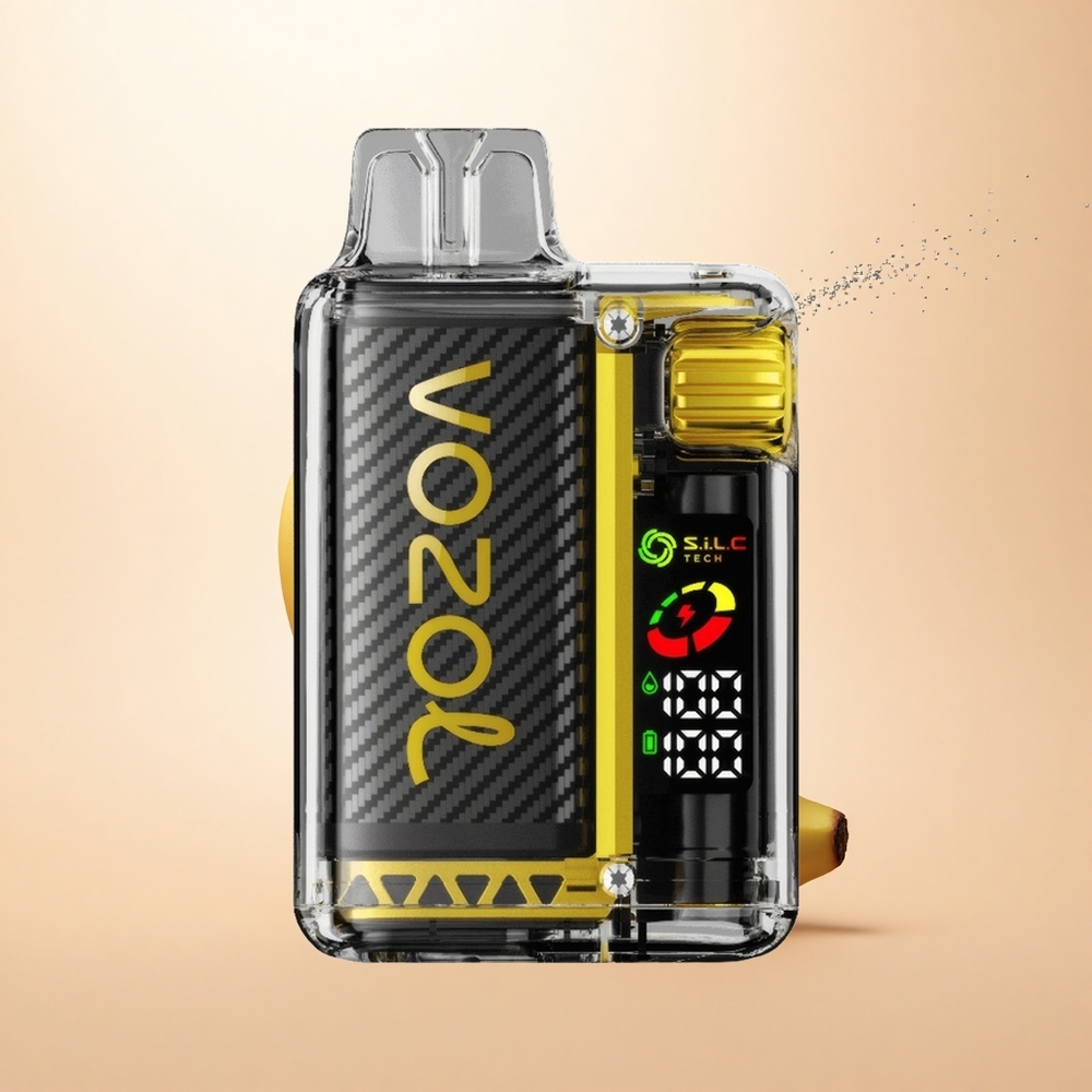 VOZOL Vista 20000 Puffs Smoczy Owoc Banan Wiśnia z OLED Ekranem i MCU Chipem